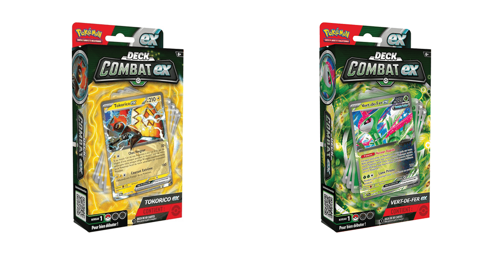 Deck Combat-ex – Tokorico-ex ou Vert-de-Fer-ex – Modèle aléatoire
