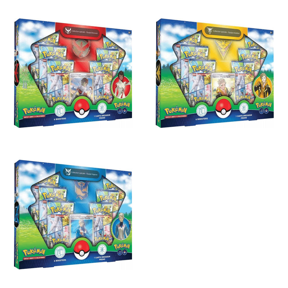 Collections spéciales Pokémon GO – Équipe Bravoure, Intuition ou Sagesse (modèle aléatoire)