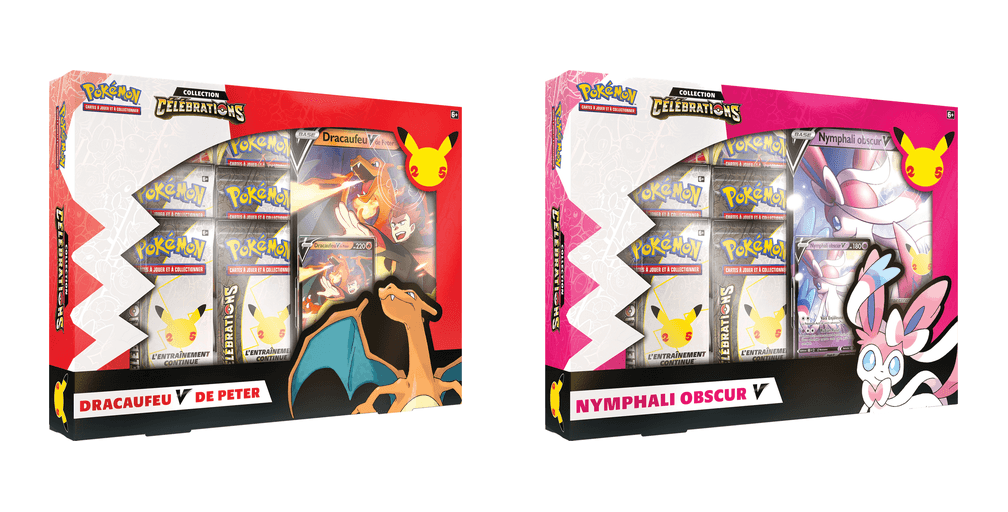 Collections Célébrations – Dracaufeu-V de Peter ou Nymphali obscur-V (modèle aléatoire)