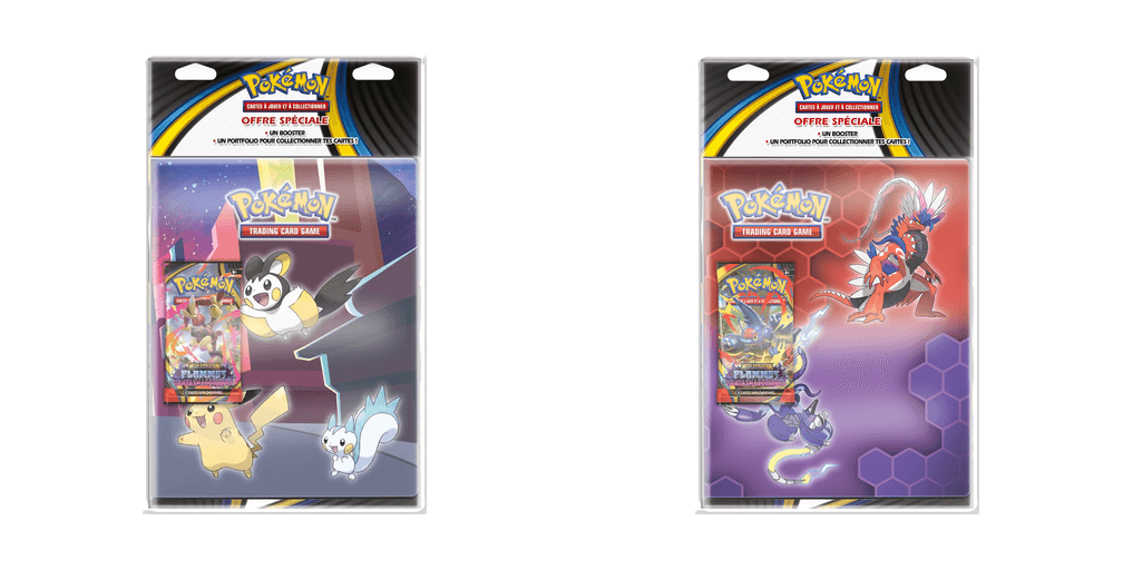 Pack Portfolio + Booster Méga-Évolution – Flammes Fantasmagoriques
