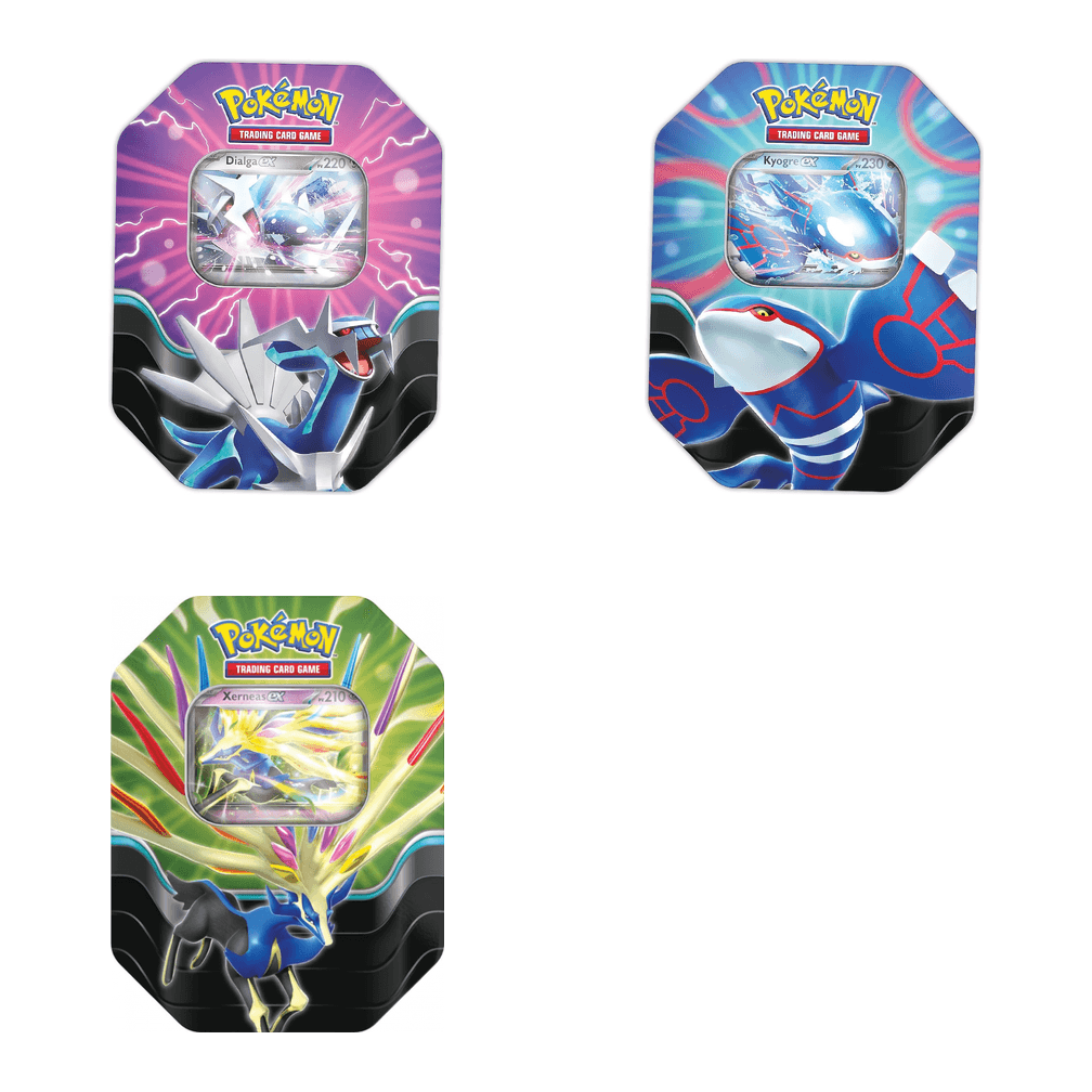 Pokébox Pokémon Dialga ex ou Kyogre ex ou Xerneas ex