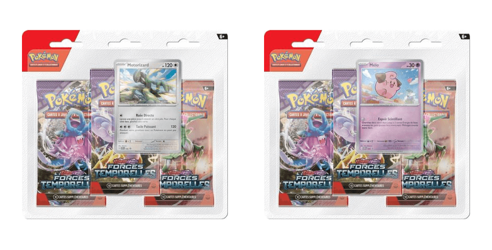Tripack Écarlate et Violet – Forces Temporelles – Mélo ou Motorizard (aléatoire)