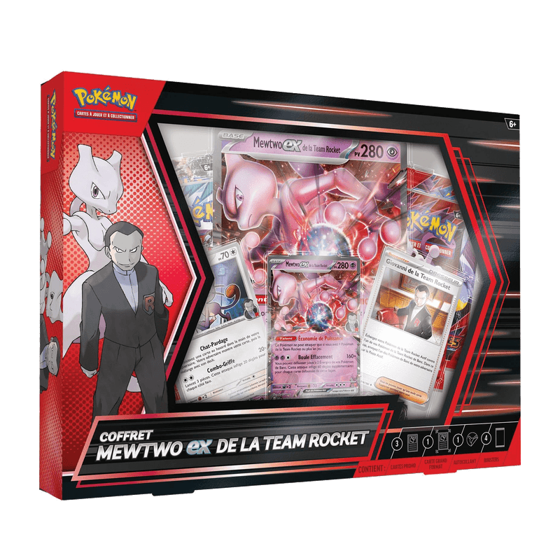 Coffret Pokémon Mewtwo ex de la team rocket