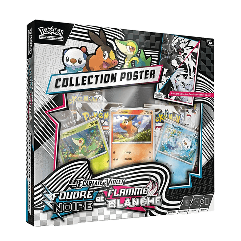 Collection Poster Écarlate et Violet Foudre Noire & Flamme Blanche