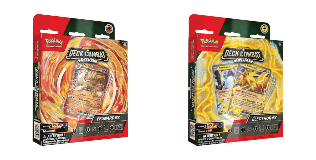 Deck Combat Deluxe – Feunard-ex ou Électhor-ex – Modèle aléatoire