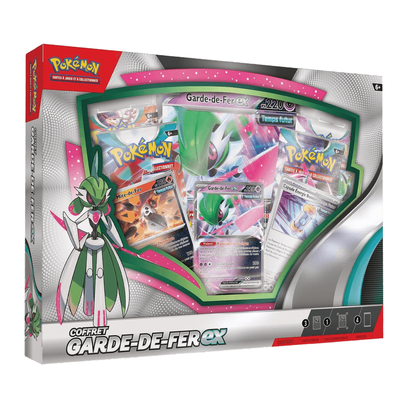 Coffret Pokémon boosters Garde-de-Fer-ex ou Rugit-Lune-ex