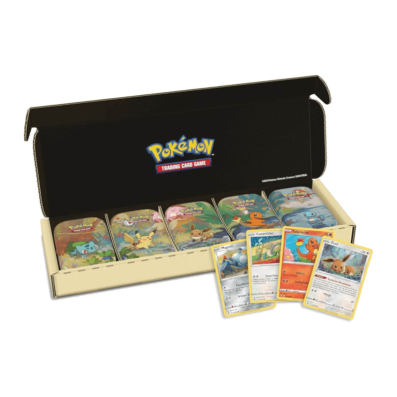 Lot de 5 Mini Tin – Amis de Kanto