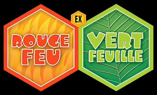 Logo EX Rouge Feu & Vert Feuille
